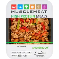Jumbo Muscle Meat High Protein Meals Chili Con Carne 450 g aanbieding