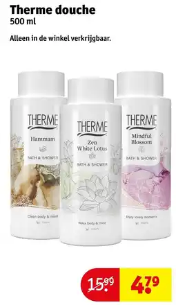 Kruidvat Therme douche aanbieding