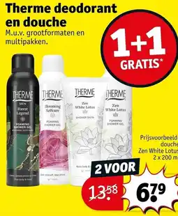 Kruidvat Therme deodorant en douche aanbieding