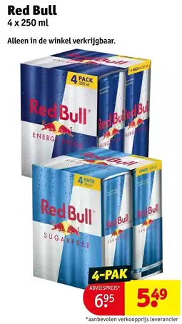 Kruidvat Red Bull aanbieding