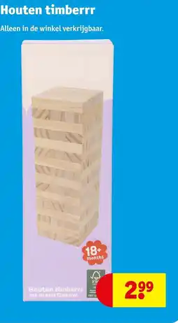 Kruidvat Houten timberrr aanbieding