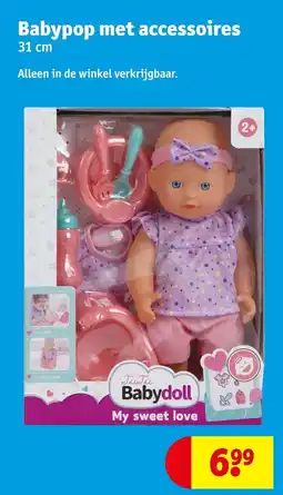 Kruidvat Babypop met accessoires aanbieding
