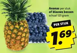 Boni Ananas of blauwe bessen aanbieding