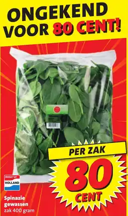 Boni Spinazie gewassen aanbieding