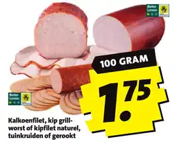 Boni Kalkoenfilet, kip grill worst of kipfilet naturel, tuinkruiden of gerookt aanbieding