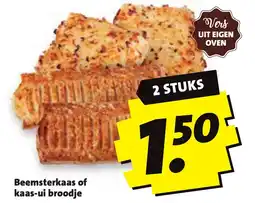 Boni Beemsterkaas of kaas ui broodje aanbieding