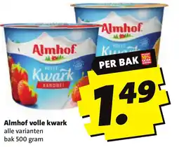 Boni Almhof volle kwark aanbieding