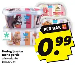 Boni Hertog ijssalon mono portie aanbieding