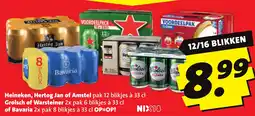 Boni Heineken, Hertog Jan of Amstel , Grolsch of Wasteiner of Bavaria aanbieding
