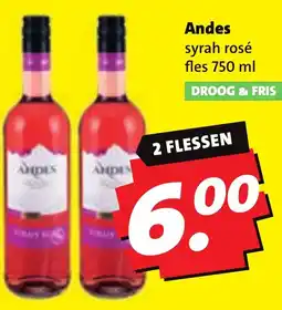Boni Andes syrah rosé aanbieding