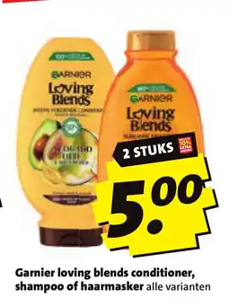 Boni Garnier loving blends conditioner shampoo of haarmasker aanbieding