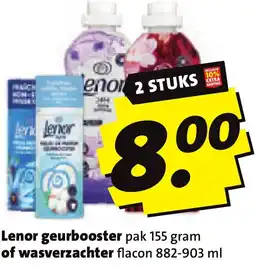 Boni Lenor geurbooster of wasverzachter aanbieding