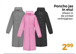 Trekpleister Poncho jas in etui aanbieding