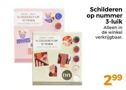 Trekpleister Schilderen op nummer 3-luik aanbieding