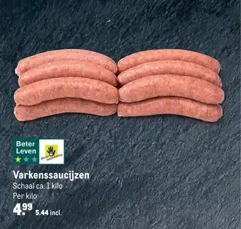 Makro Varkenssaucijzen aanbieding