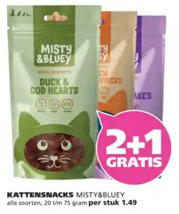 Ranzijn Misty&Bluey kattensnacks aanbieding