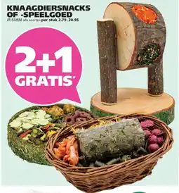 Ranzijn Jr Farm Knaagdiersnacks of Speelgoed aanbieding