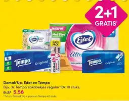 DA Demak'Up, Edet en Tempo aanbieding