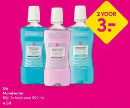 DA DA Mondwater aanbieding