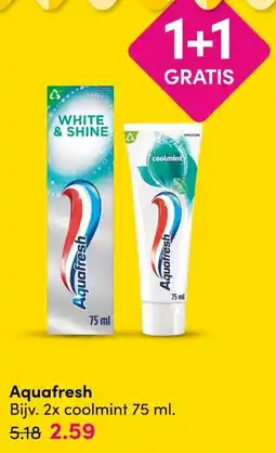 DA Aquafresh coolmint aanbieding
