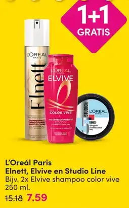 DA L'Oréal Paris Elnett, Elvive en Studio Line aanbieding