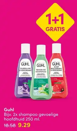 DA Guhl shampoo gevoelige hoofdhuid aanbieding