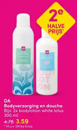 DA DA bodyverzorging en douche aanbieding