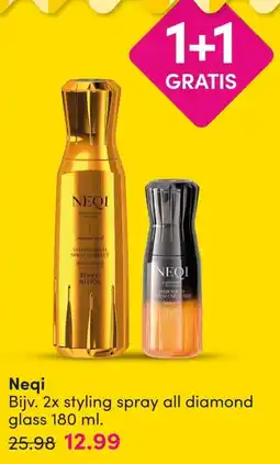 DA Neqi 2x styling spray all diamond glass 180 ml aanbieding