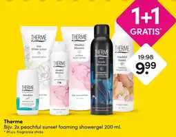 DA Therme peachful sunset foaming showergel aanbieding