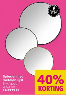 Xenos Spiegel met metalen lijst aanbieding