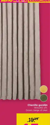 Xenos Chenille gordijn aanbieding
