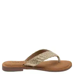 Wehkamp Lazamani Jule teenslippers goud aanbieding