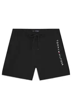 Wehkamp Tommy Hilfiger zwemshort met logo zwart aanbieding
