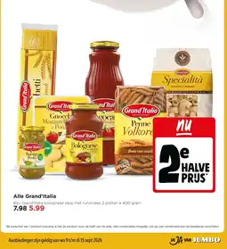 Jumbo Alle grand'italia aanbieding