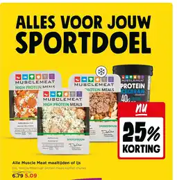 Jumbo Alle muscle meat maaltijden of ijs aanbieding