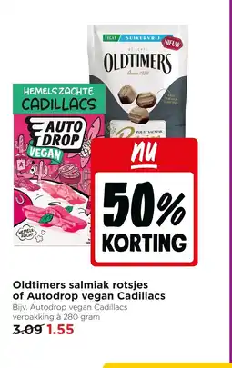 Jumbo Oldtimers salmiak rotsjes of autodrop vegan cadillacs aanbieding