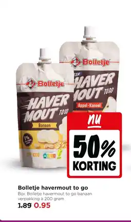 Jumbo Bolletje havermout to go aanbieding