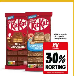 Jumbo Kitkat melk of cookie dough reep aanbieding