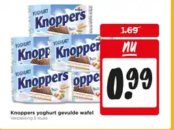 Jumbo Knoppers yoghurt gevulde wafel aanbieding