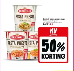 Jumbo Bertolli pasta presto cups aanbieding