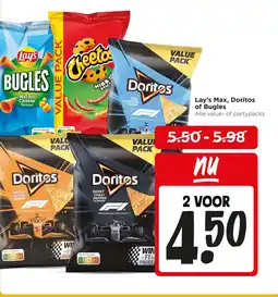 Jumbo Lay's max, doritos of bugles aanbieding
