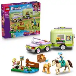 Trekpleister LEGO Friends 42695 Trailer met Paard en Veulen aanbieding