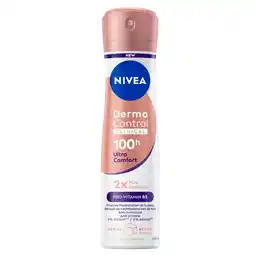 Kruidvat NIVEA Derma Control Clinical Ultra Comfort Antitranspirant Spray aanbieding