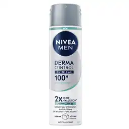 Kruidvat NIVEA Men Derma Control Clinical Ultra Comfort Deodorant Spray aanbieding