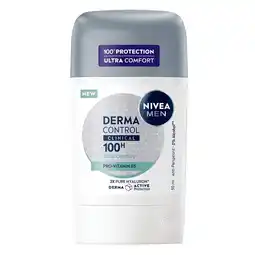 Kruidvat NIVEA Men Derma Control Clinical Ultra Comfort Deodorant Stick aanbieding