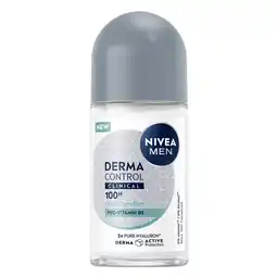 Kruidvat NIVEA Men Derma Control Clinical Ultra Comfort Deodorant Roller aanbieding