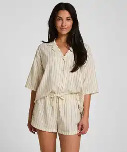 Hunkemoller Hunkemöller Linnen Pyjama Short Beige aanbieding