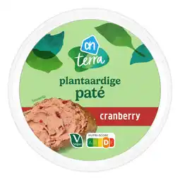 Albert Heijn AH Terra Plantaardige paté cranberry aanbieding