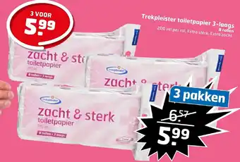 Trekpleister Toiletpapier 3-laags aanbieding