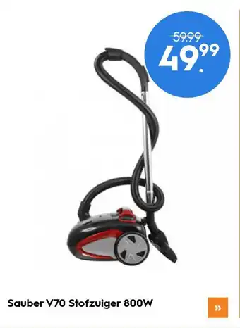 Blokker Sauber V70 Stofzuiger 800W aanbieding